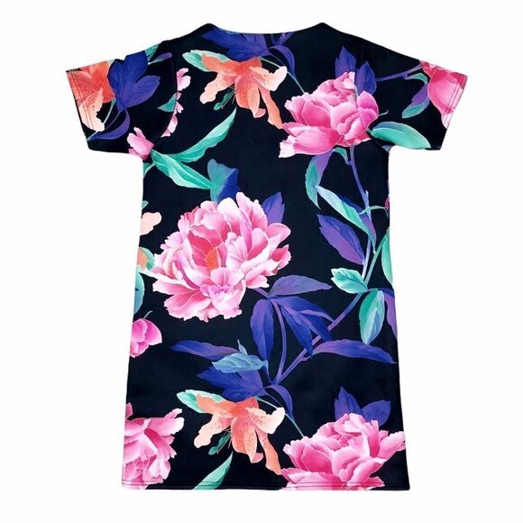 Missguided Black Floral Dress Size 6 - Picture 2 of 7